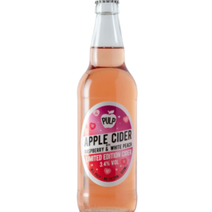 Pulp Raspberry & White Peach 3.4% 500ml Bottle